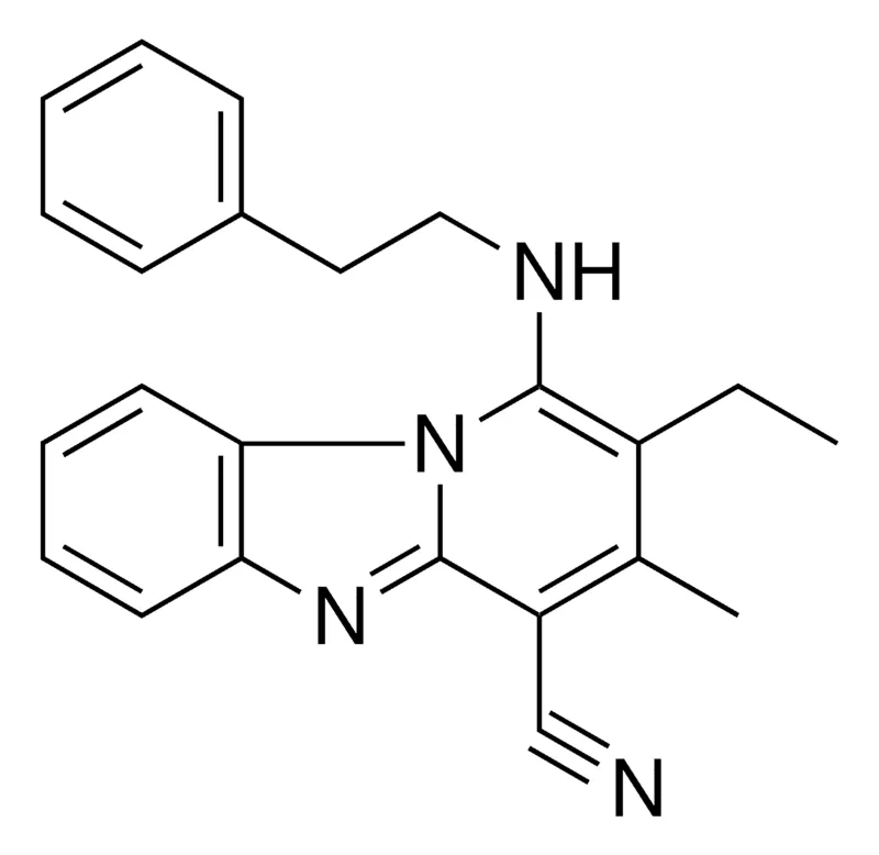 Sigma-Aldrich 2-ET-3-METHYL-1-PHENETHYLAMINO-BENZO(4,5)IMIDAZO(1,2-A)PYRIDINE-4-CARBONITRILE,AldrichCPR