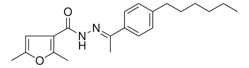 Sigma-Aldrich 2,5-DIMETHYL-FURAN-3-CARBOXYLIC ACID (1-(4-HEXYL-PHENYL)-ETHYLIDENE)-HYDRAZIDE,AldrichCPR