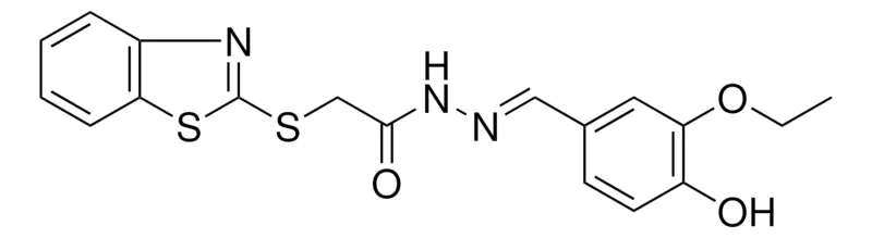 Sigma-Aldrich 2-(BENZOTHIAZOL-2-YLSULFANYL)-ACETIC ACID (3-ETHOXY-4-HO-BENZYLIDENE)-HYDRAZIDE,AldrichCPR