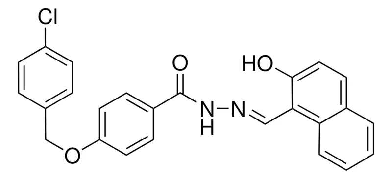 Sigma-Aldrich 4-((4-CHLOROBENZYL)OXY)-N'-((2-HYDROXY-1-NAPHTHYL)METHYLENE)BENZOHYDRAZIDE,AldrichCPR