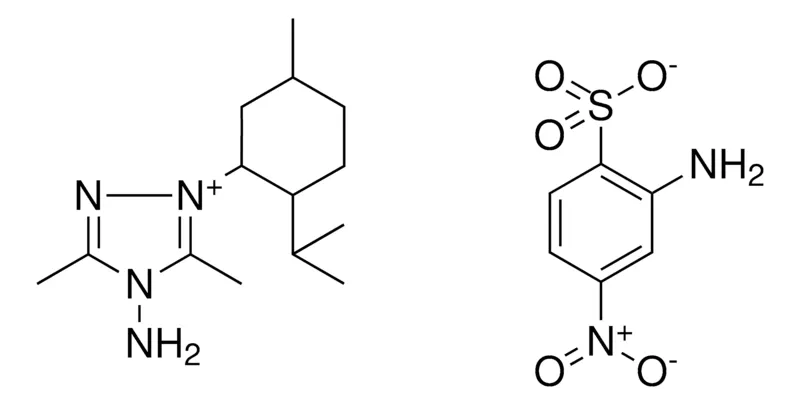 Sigma-Aldrich 4-AMINO-1-(2-ISOPROPYL-5-METHYLCYCLOHEXYL)-3,5-DIMETHYL-4H-1,2,4-TRIAZOL-1-IUM 2-AMINO-4-NITROBENZENESULFONATE,AldrichCPR
