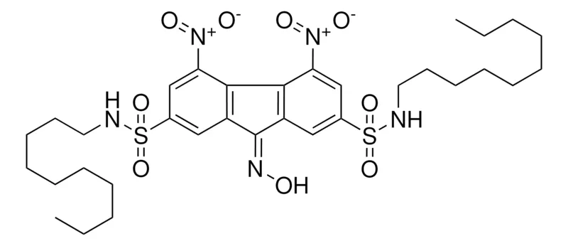 Sigma-Aldrich 9-HYDROXYIMINO-4,5-DINITRO-9H-FLUORENE-2,7-DISULFONIC ACID BIS-DECYLAMIDE,AldrichCPR