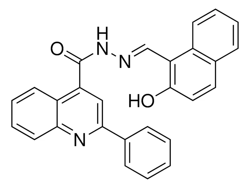 Sigma-Aldrich 2-PH-QUINOLINE-4-CARBOXYLIC ACID (2-HYDROXY-NAPHTHALEN-1-YLMETHYLENE)-HYDRAZIDE,AldrichCPR