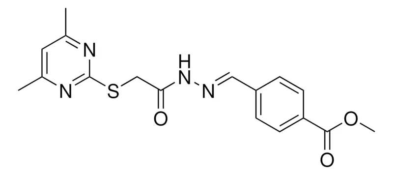 Sigma-Aldrich 4-(((4,6-DI-ME-PYRIMIDIN-2-YLSULFANYL)-AC)-HYDRAZONOMETHYL)BENZOIC ACID ME ESTER,AldrichCPR