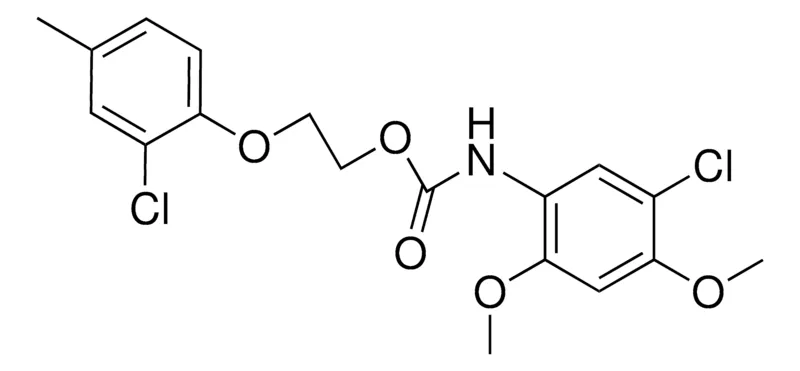 Sigma-Aldrich 2-(2-CHLORO-4-METHYLPHENOXY)ETHYL N-(5-CHLORO-2,4-DIMETHOXYPHENYL)CARBAMATE,AldrichCPR