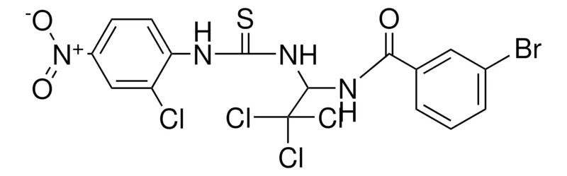 Sigma-Aldrich 3-BR-N-(2,2,2-TRICHLORO-1-(3-(2-CL-4-NITRO-PHENYL)-THIOUREIDO)-ETHYL)-BENZAMIDE,AldrichCPR