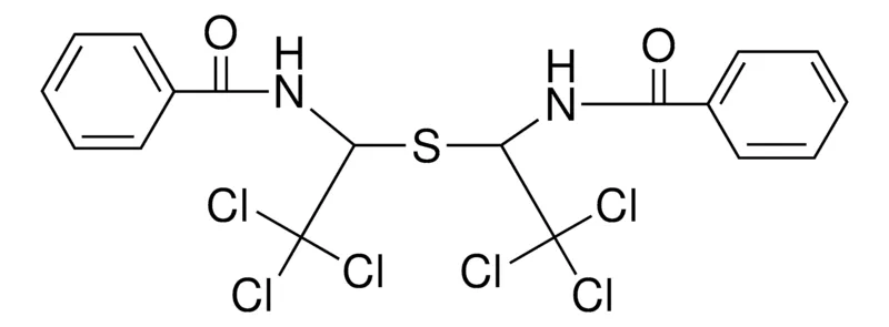 Sigma-Aldrich N-(1-{[1-(BENZOYLAMINO)-2,2,2-TRICHLOROETHYL]SULFANYL}-2,2,2-TRICHLOROETHYL)BENZAMIDE，AldrichCPR