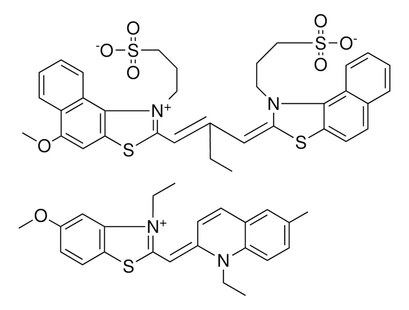 Sigma-Aldrich 3-ETHYL-2-[(E)-(1-ETHYL-6-METHYL-2(1H)-QUINOLINYLIDENE)METHYL]-5-METHOXY-1,3-BENZOTHIAZOL-3-IUM 3-((2E)-2-{(2E)-2-ETHYL-3-[5-METHOXY-1-(3-SULFONATOPROPYL)NAPHTHO[1,2-D][1,3]THIAZOL-1-IUM-2-YL]-2-PROPENYLIDENE}NAPHTHO[1,2-D][1,3]THIAZOL-1-YL)-1-PROPANESULFONATE，AldrichCPR