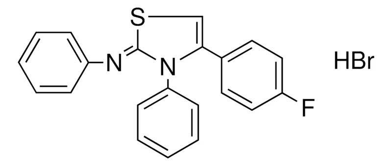 Sigma-Aldrich (4-(4-F-PH)-3-PH-3H-THIAZOL-2-YLIDENE)-PH-AMINE, HYDROBROMIDE,AldrichCPR