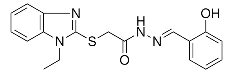 Sigma-Aldrich 2-(1-ET-1H-BENZOIMIDAZOL-2-YLSULFANYL)-ACETIC ACID (2-HO-BENZYLIDENE)-HYDRAZIDE,AldrichCPR