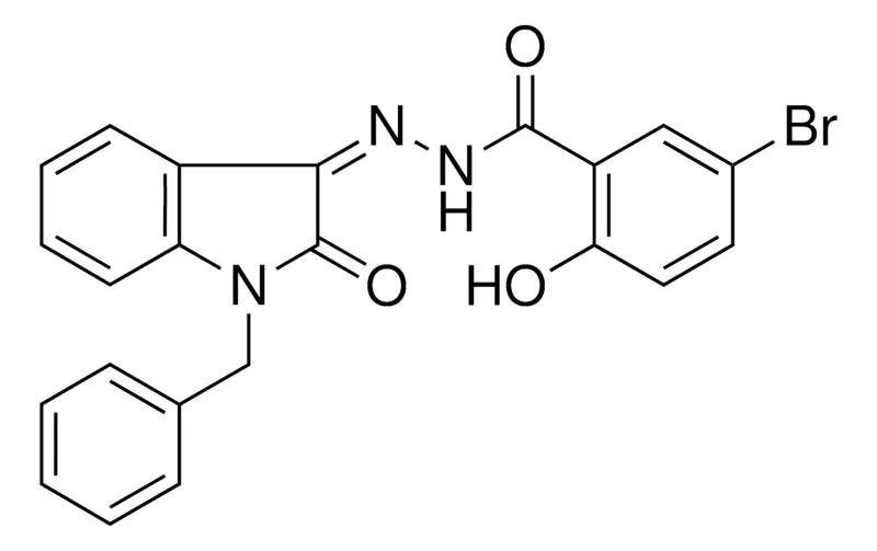 Sigma-Aldrich 5-BR-2-HO-BENZOIC ACID (1-BENZYL-2-OXO-1,2-DIHYDRO-INDOL-3-YLIDENE)-HYDRAZIDE,AldrichCPR