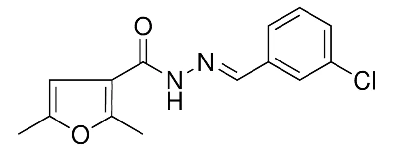 Sigma-Aldrich 2,5-DIMETHYL-FURAN-3-CARBOXYLIC ACID (3-CHLORO-BENZYLIDENE)-HYDRAZIDE,AldrichCPR