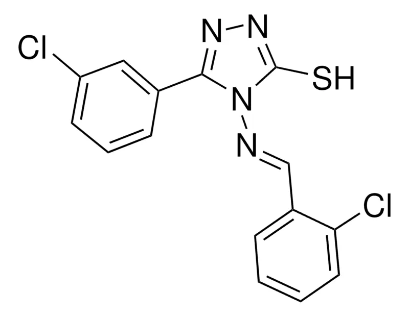 Sigma-Aldrich 4-((2-CHLOROBENZYLIDENE)AMINO)-5-(3-CHLOROPHENYL)-4H-1,2,4-TRIAZOLE-3-THIOL,AldrichCPR