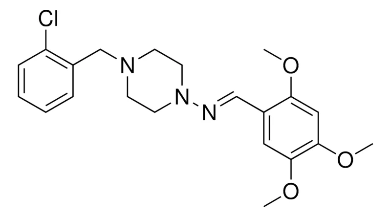 Sigma-Aldrich (4-(2-CHLORO-BENZYL)-PIPERAZIN-1-YL)-(2,4,5-TRIMETHOXY-BENZYLIDENE)-AMINE,AldrichCPR