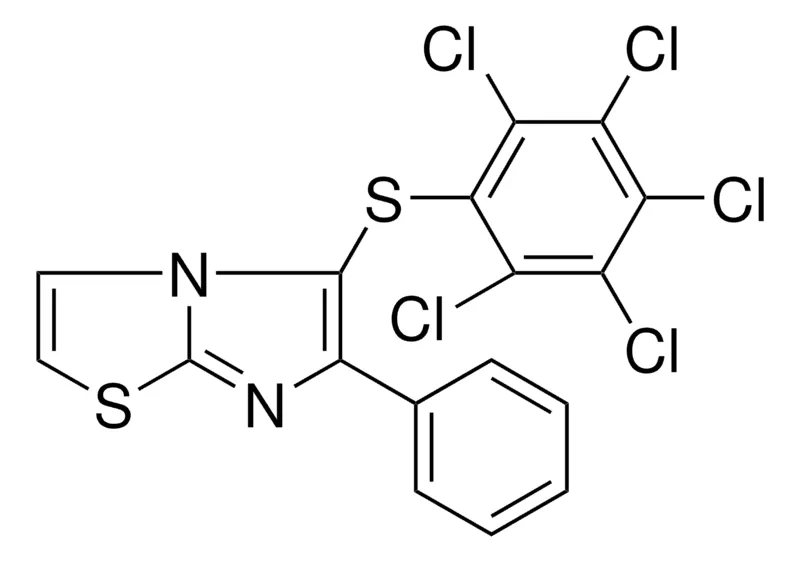 Sigma-Aldrich 5-(2,3,4,5,6-PENTACHLORO-PHENYLSULFANYL)-6-PHENYL-IMIDAZO(2,1-B)THIAZOLE,AldrichCPR