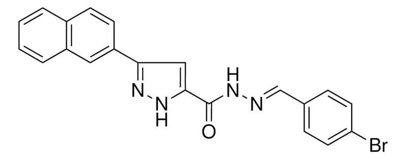 Sigma-Aldrich 5-NAPHTHALEN-2-YL-2H-PYRAZOLE-3-CARBOXYLIC ACID (4-BROMO-BENZYLIDENE)-HYDRAZIDE,AldrichCPR