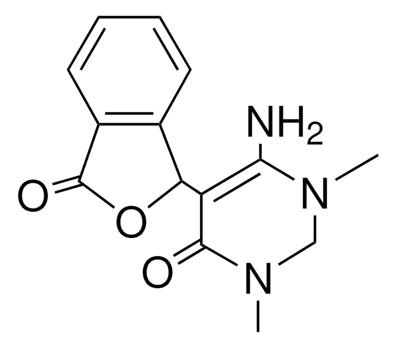 Sigma-Aldrich 3-(4-AMINO-1,3-DIMETHYL-6-OXO-1,2,3,6-TETRAHYDROPYRIMIDIN-5-YL)PHTHALIDE,AldrichCPR