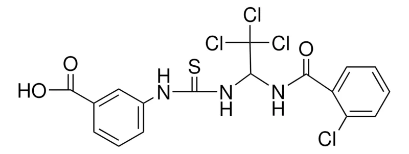 Sigma-Aldrich 3-(3-(2,2,2-TRICHLORO-1-(2-CHLORO-BENZOYLAMINO)-ETHYL)-THIOUREIDO)-BENZOIC ACID,AldrichCPR
