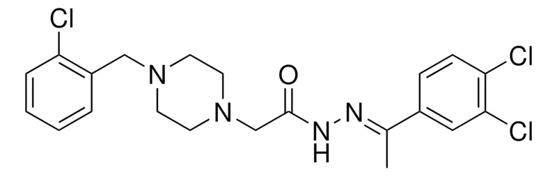 Sigma-Aldrich 2-(4-(2-CL-BENZYL)-1-PIPERAZINYL)-N'-(1-(3,4-DI-CL-PH)ETHYLIDENE)ACETOHYDRAZIDE,AldrichCPR