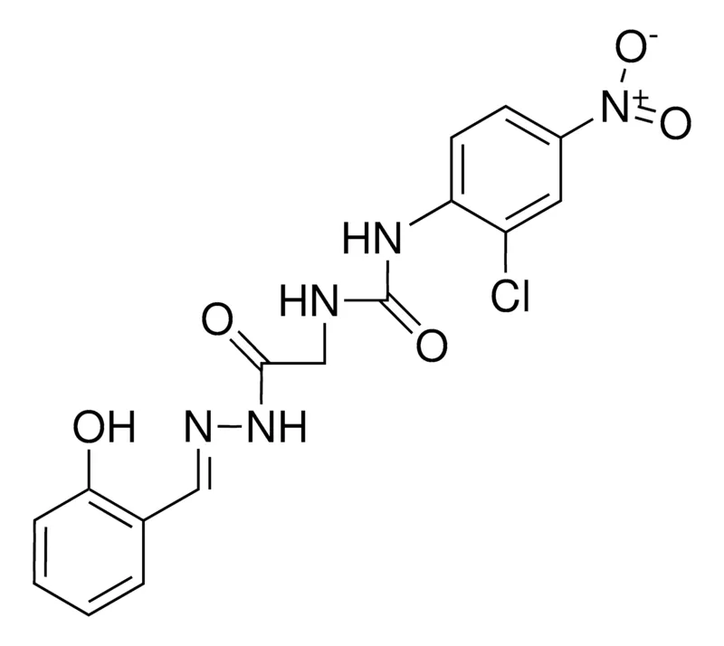 Sigma-Aldrich 2-(3-(2-CHLORO-4-NITROPHENYL)UREIDO)ACETIC (2-HYDROXYBENZYLIDENE)HYDRAZIDE,AldrichCPR
