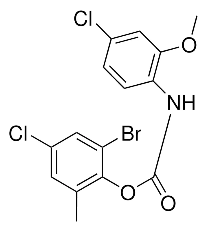 Sigma-Aldrich 2-BROMO-4-CHLORO-6-METHYLPHENYL N-(4-CHLORO-2-METHOXYPHENYL)CARBAMATE,AldrichCPR