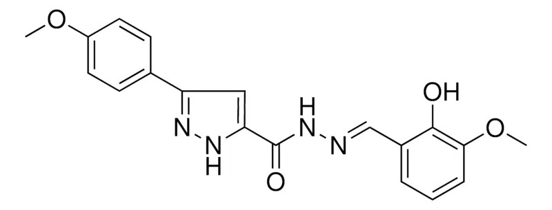 Sigma-Aldrich 5-(4-MEO-PH)-2H-PYRAZOLE-3-CARBOXYLIC ACID (2-HO-3-MEO-BENZYLIDENE)-HYDRAZIDE，AldrichCPR