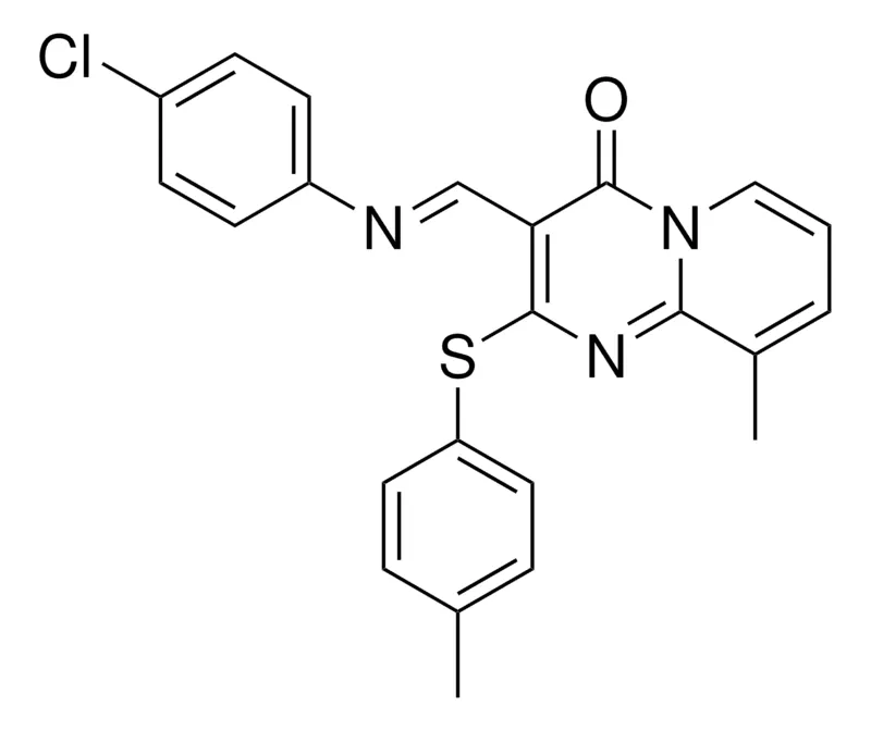 Sigma-Aldrich 3-(((4-CL-PH)IMINO)ME)-9-ME-2-((4-ME-PH)THIO)-4H-PYRIDO(1,2-A)PYRIMIDIN-4-ONE,AldrichCPR