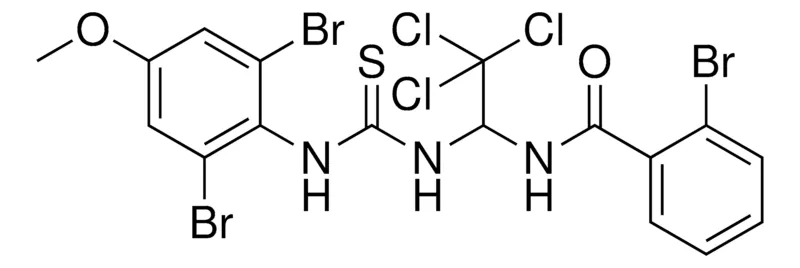 Sigma-Aldrich 2-BR-N-(2,2,2-TRICHLORO-1-(3-(2,6-DIBROMO-4-MEO-PH)-THIOUREIDO)-ETHYL)-BENZAMIDE,AldrichCPR