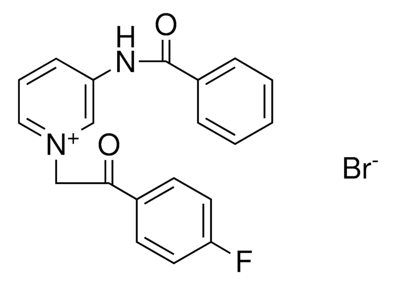 Sigma-Aldrich 3-BENZOYLAMINO-1-(2-(4-FLUORO-PHENYL)-2-OXO-ETHYL)-PYRIDINIUM, BROMIDE,AldrichCPR