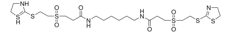 Sigma-Aldrich 3-{[2-(4,5-DIHYDRO-1,3-THIAZOL-2-YLSULFANYL)ETHYL]SULFONYL}-N-{6-[(3-{[2-(4,5-DIHYDRO-3H-1LAMBDA(4),3-THIAZOL-2-YLSULFANYL)ETHYL]SULFONYL}PROPANOYL)AMINO]HEXYL}PROPANAMIDE，AldrichCPR