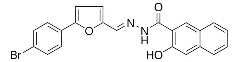 Sigma-Aldrich 3-HO-NAPHTHALENE-2-CARBOXYLIC ACID (5-(4-BR-PH)-FURAN-2-YLMETHYLENE)-HYDRAZIDE,AldrichCPR