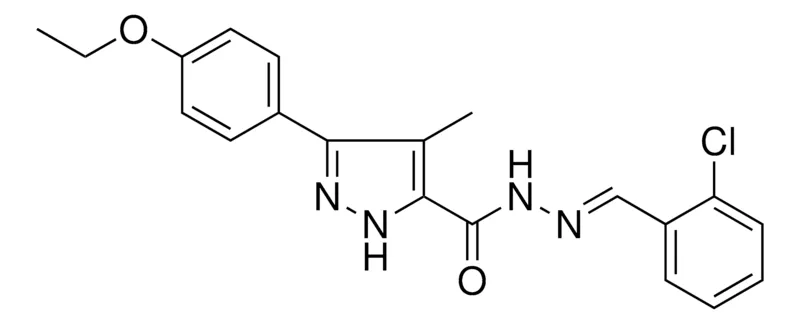 Sigma-Aldrich 5-(4-ETHOXY-PH)-4-ME-2H-PYRAZOLE-3-CARBOXYLIC ACID (2-CL-BENZYLIDENE)-HYDRAZIDE，AldrichCPR