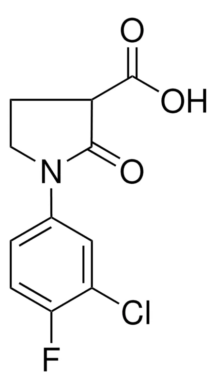 Sigma-Aldrich 1-(3-CHLORO-4-FLUOROPHENYL)-2-OXO-3-PYRROLIDINECARBOXYLIC ACID,AldrichCPR