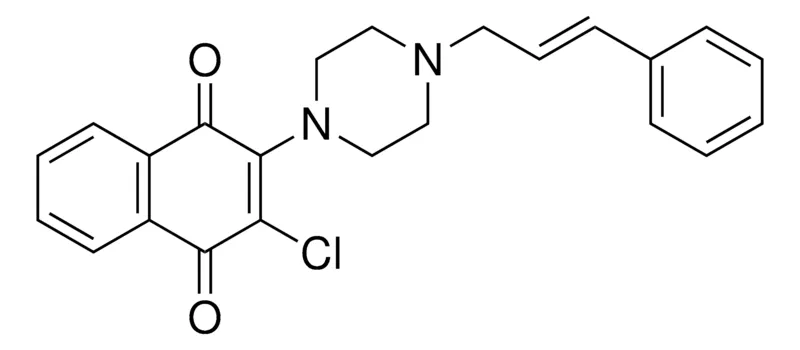 Sigma-Aldrich 2-CHLORO-3-(4-(3-PHENYL-ALLYL)-PIPERAZIN-1-YL)-(1,4)NAPHTHOQUINONE,AldrichCPR