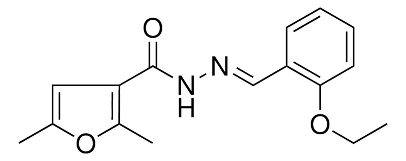 Sigma-Aldrich 2,5-DIMETHYL-FURAN-3-CARBOXYLIC ACID (2-ETHOXY-BENZYLIDENE)-HYDRAZIDE,AldrichCPR