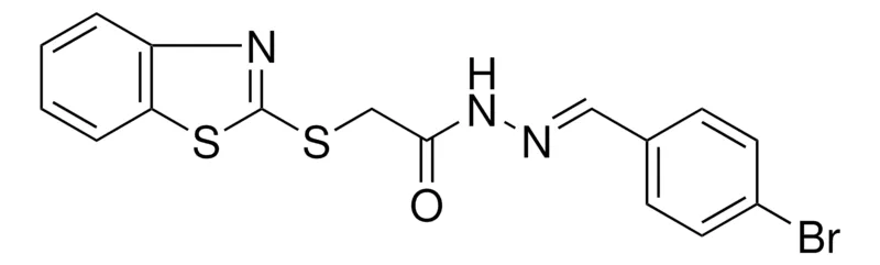 Sigma-Aldrich 2-(BENZOTHIAZOL-2-YLSULFANYL)-ACETIC ACID (4-BROMO-BENZYLIDENE)-HYDRAZIDE,AldrichCPR
