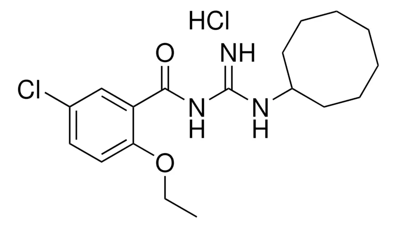 Sigma-Aldrich N-(5-CHLORO-2-ETHOXY-BENZOYL)-N'-CYCLOOCTYL-GUANIDINE, HYDROCHLORIDE,AldrichCPR