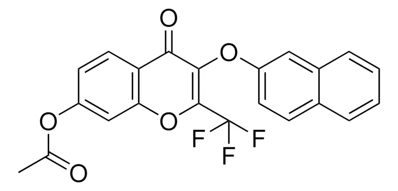 Sigma-Aldrich 3-(2-NAPHTHYLOXY)-4-OXO-2-(TRIFLUOROMETHYL)-4H-CHROMEN-7-YL ACETATE，AldrichCPR