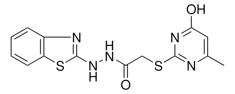 Sigma-Aldrich 2-(4-HO-6-ME-PYRIMIDIN-2-YLSULFANYL)-ACETIC ACID N'-BENZOTHIAZOL-2-YL-HYDRAZIDE，AldrichCPR