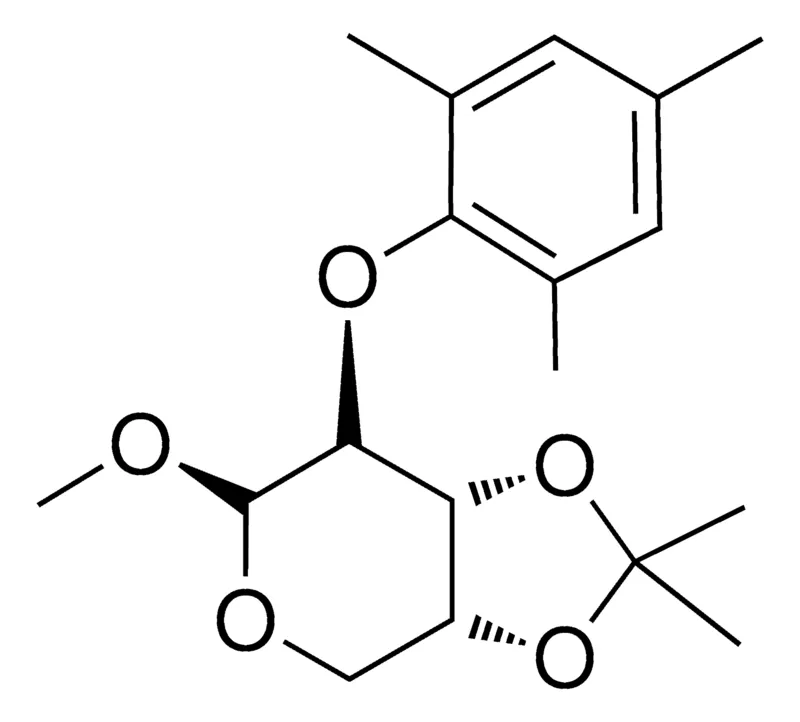 Sigma-Aldrich 3,4-O-ISOPROPYLIDENE-2-O-MESITYL-1-O-METHYL-BETA-D-ARABINOSIDE，AldrichCPR