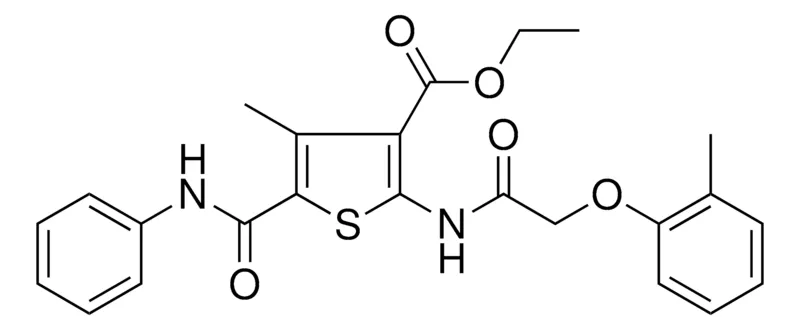 Sigma-Aldrich ET 5-(ANILINOCARBONYL)-4-ME-2-(((2-METHYLPHENOXY)AC)AMINO)3-THIOPHENECARBOXYLATE,AldrichCPR