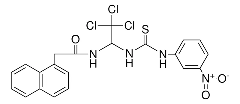 Sigma-Aldrich 2-NAPHTHALEN-1-YL-N-(2,2,2-TRICHLORO-1-(3-(3-NITRO-PH)-THIOUREIDO)-ET)-ACETAMIDE,AldrichCPR