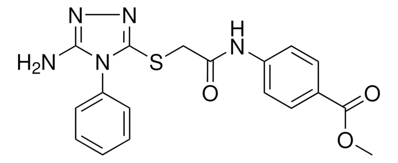 Sigma-Aldrich METHYL 4-((((5-AMINO-4-PHENYL-4H-1,2,4-TRIAZOL-3-YL)THIO)ACETYL)AMINO)BENZOATE,AldrichCPR