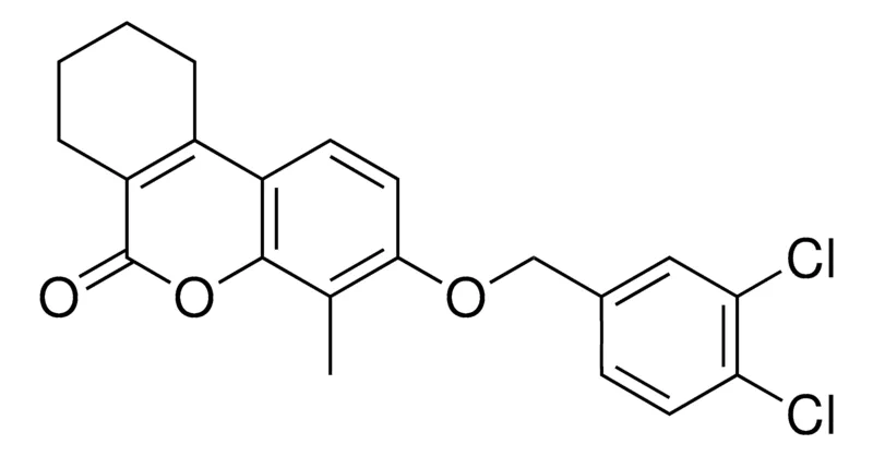 Sigma-Aldrich 3-(3,4-DICHLORO-BENZYLOXY)-4-METHYL-7,8,9,10-TETRAHYDRO-BENZO(C)CHROMEN-6-ONE,AldrichCPR