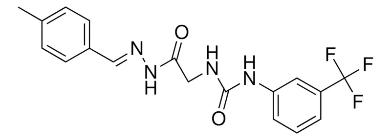 Sigma-Aldrich 2-(3-(3-(TRIFLUOROMETHYL)PHENYL)UREIDO)ACETIC (4-METHYLBENZYLIDENE)HYDRAZIDE,AldrichCPR