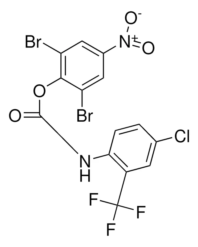 Sigma-Aldrich 2,6-DIBROMO-4-NITROPHENYL N-(4-CHLORO-2-(TRIFLUOROMETHYL)PHENYL)CARBAMATE,AldrichCPR