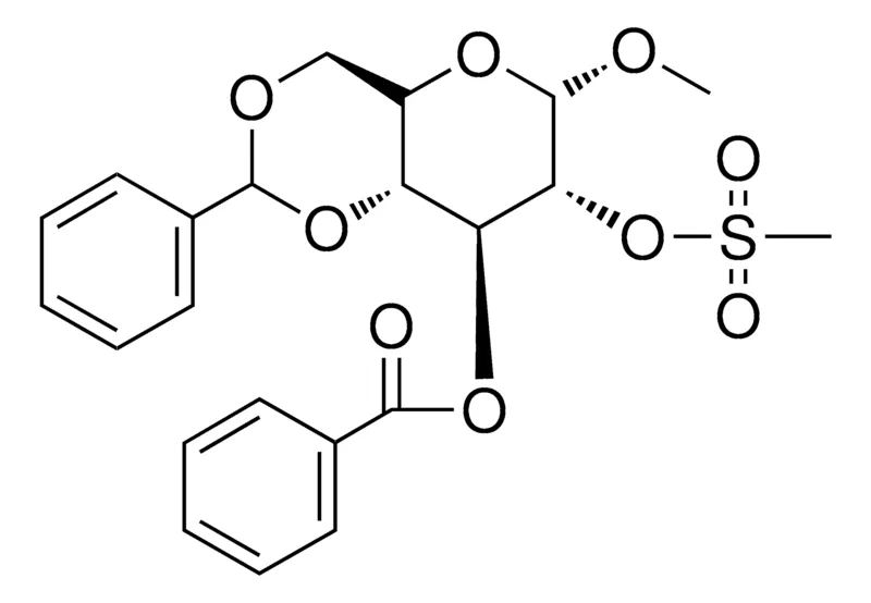 Sigma-Aldrich METHYL 3-O-BENZOYL-4,6-O-BENZYLIDENE-2-O-(METHYLSULFONYL)-ALPHA-D-GLUCOPYRANOSIDE,AldrichCPR