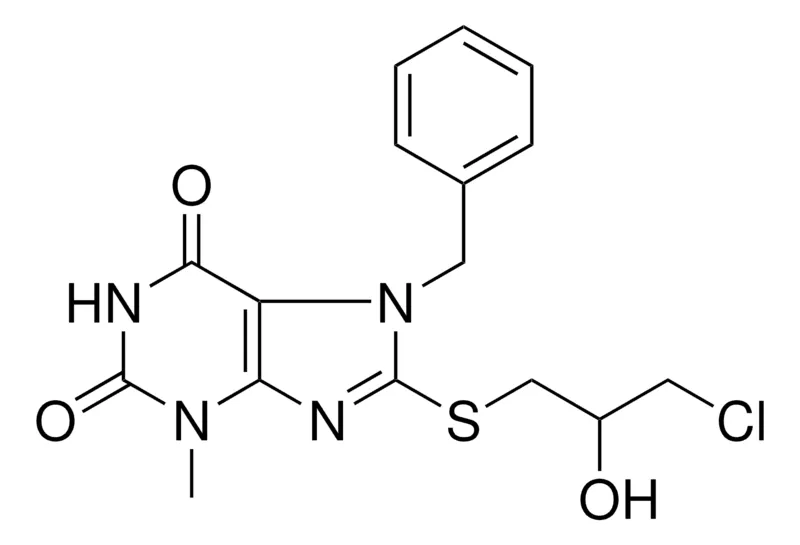 Sigma-Aldrich 7-BZL-8-(3-CL-2-HYDROXY-PROPYLSULFANYL)-3-METHYL-3,7-DIHYDRO-PURINE-2,6-DIONE,AldrichCPR