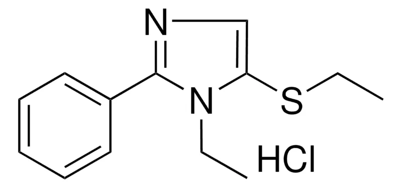 Sigma-Aldrich 1-ETHYL-5-(ETHYLTHIO)-2-PHENYL-1H-IMIDAZOLE HYDROCHLORIDE,AldrichCPR