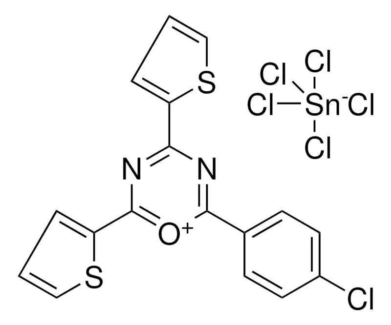 Sigma-Aldrich 2-(4-CHLOROPHENYL)-4,6-DI(2-THIENYL)-1,3,5-OXADIAZIN-1-IUM PENTACHLOROSTANNATE(1-),AldrichCPR